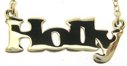 9ct Yellow Gold Holly Name Pendant