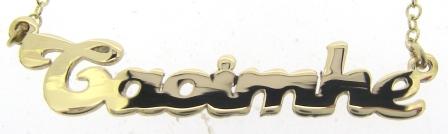 9ct Yellow Gold 'Caoimhe' Name Pendant