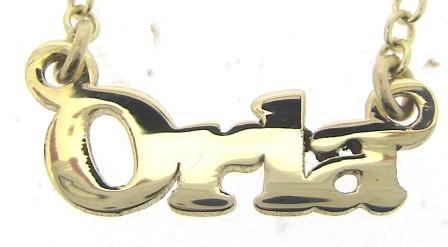 9ct Yellow Gold ORLA Pendant