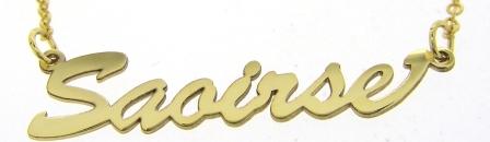 9Y Classic Saoirse Name Pendant