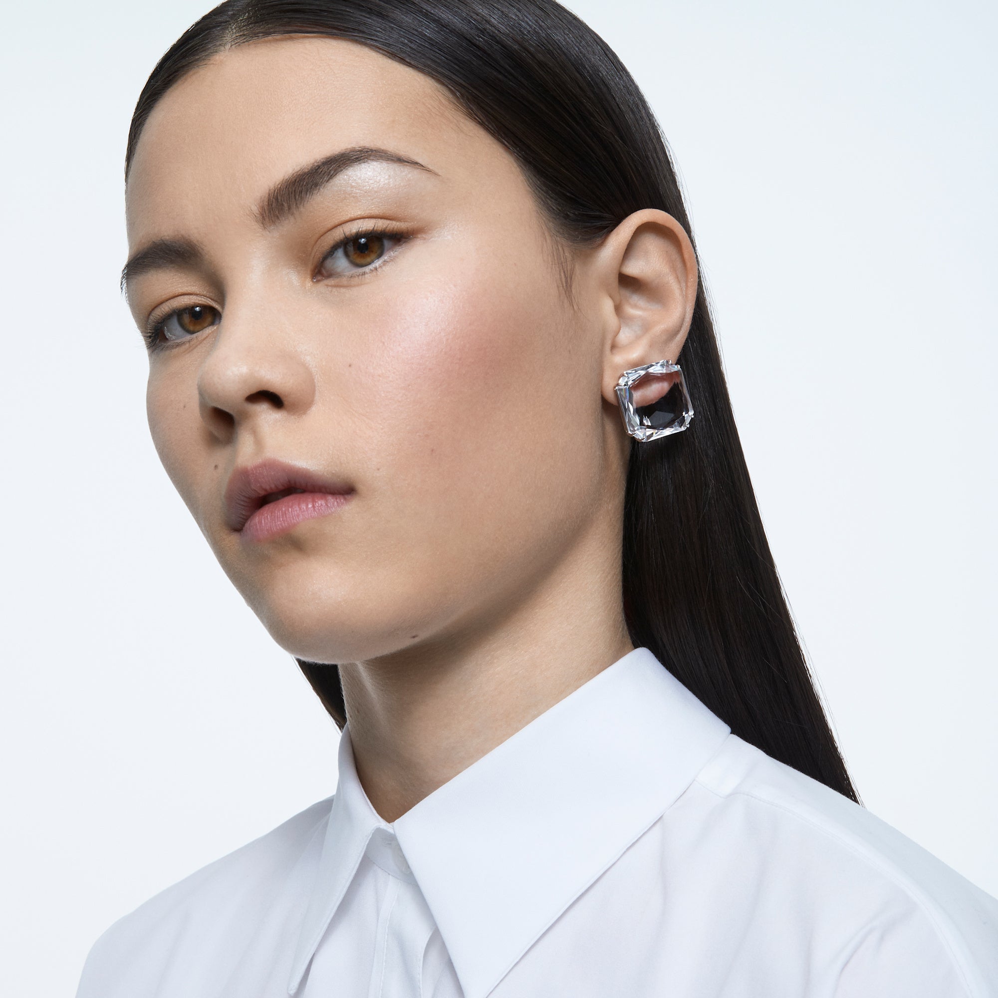 Swarovski Mesmera Single Square Clip on Earring - Earrings