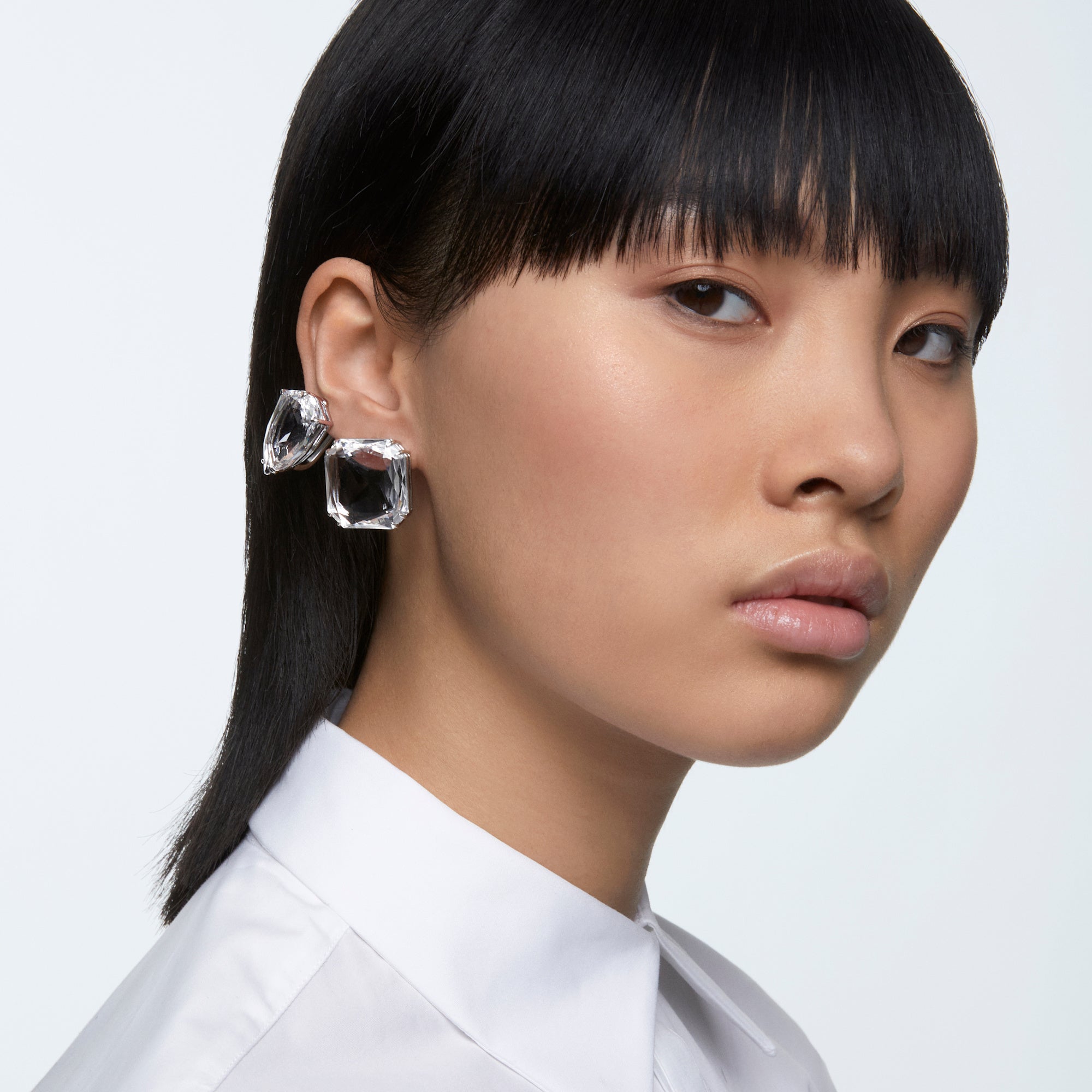Swarovski Mesmera Single Square Clip on Earring - Earrings