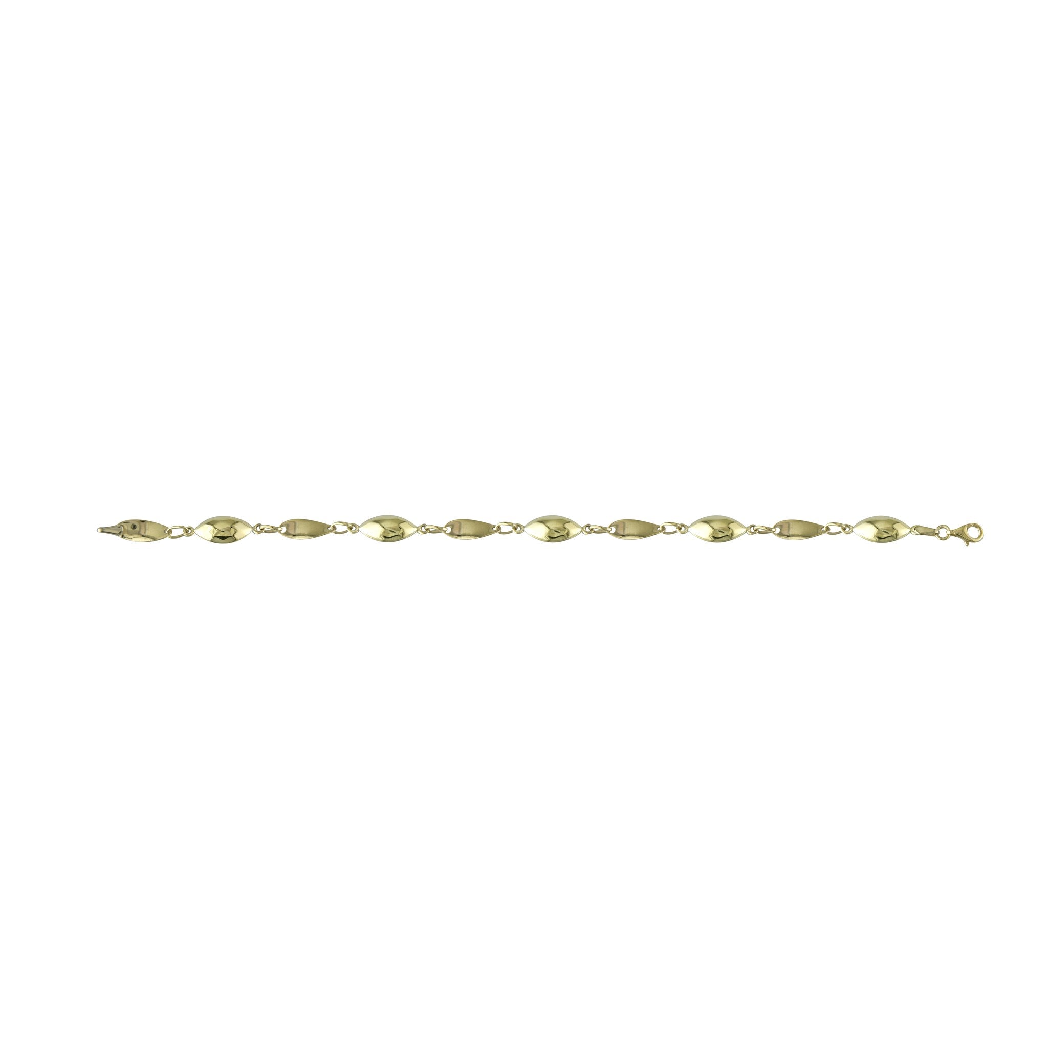 9ct Yellow Gold Fancy Twist Link Bracelet