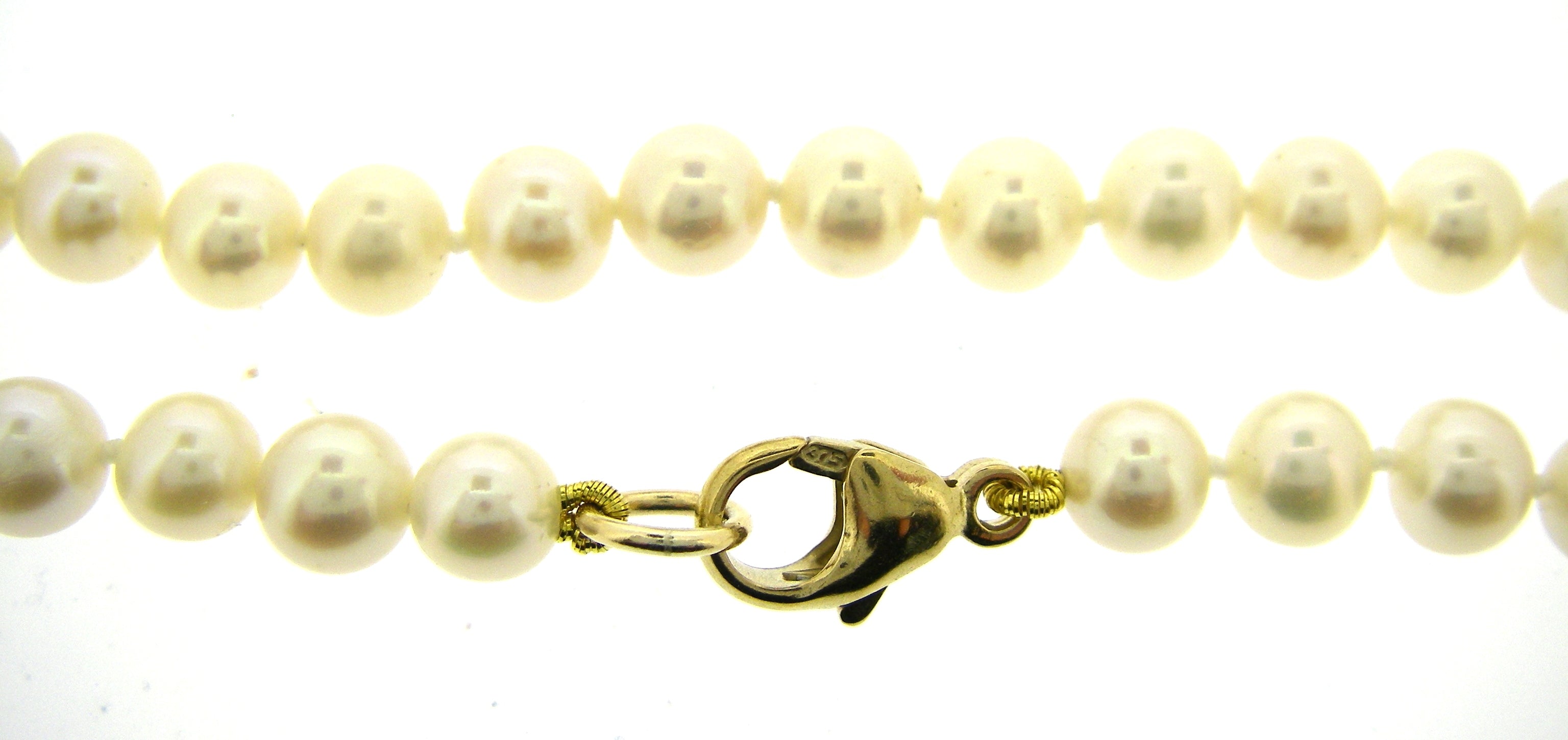 9ct Yellow Gold Freshwater Pearl Necklace