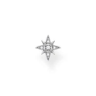 Thomas Sabo Sterling Silver Single Star Earring with Cubic Zirconia Earrings