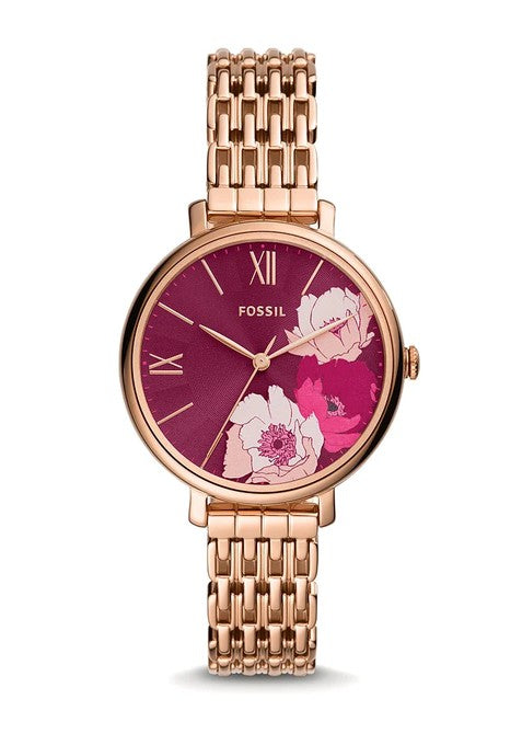 Fossil Ladies Jacqueline Red Flower 36mm watch
