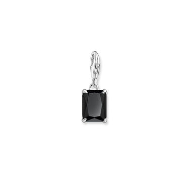 Thomas Sabo Sterling Silver Charm with Black Gemstone