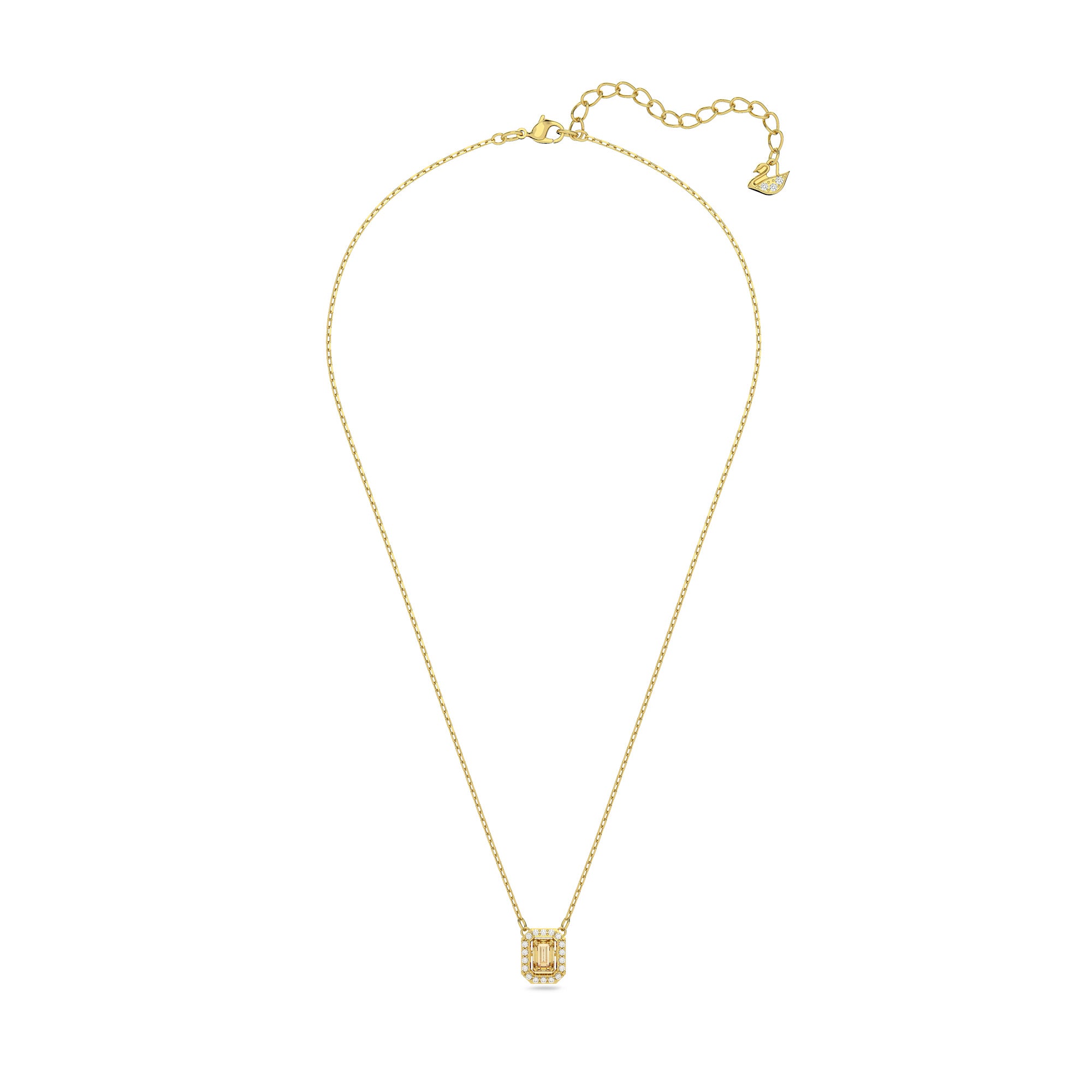 Swarovski Millenia Pendant Square Swarovski Zirconia - Yellow