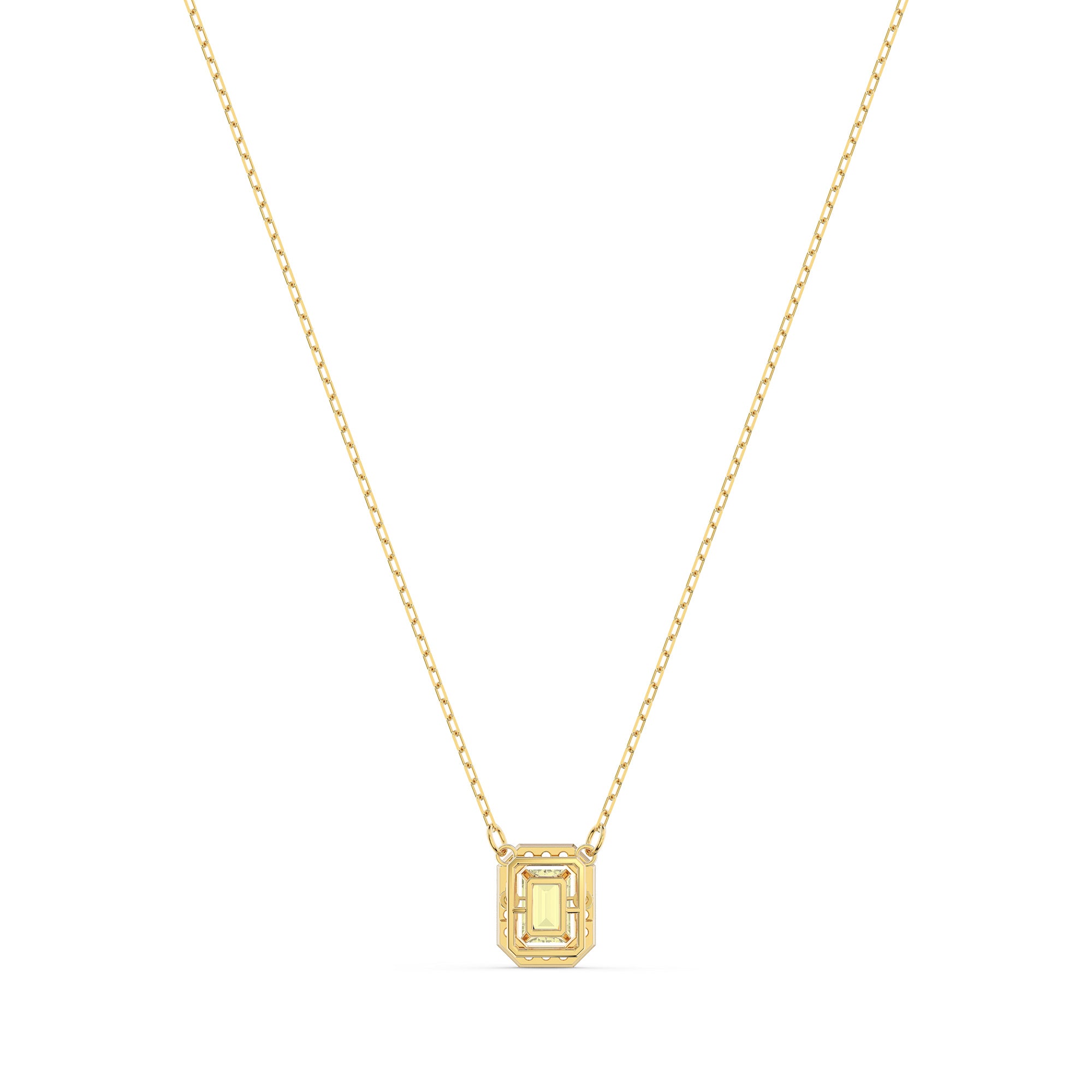 Swarovski Millenia Pendant Square Swarovski Zirconia - Yellow