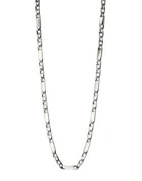Fred Bennett Gents Stainless Steel Bar Link Chain Necklace