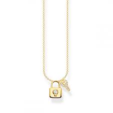 YGP CZ Padlock & Key Pndt