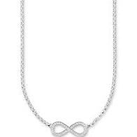 Thomas Sabo Sterling Silver Infinity Necklace with Cubic Zirconia