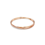 Swarovski Hyperbola Bracelet - Rose Gold Tone-Plated - M - White