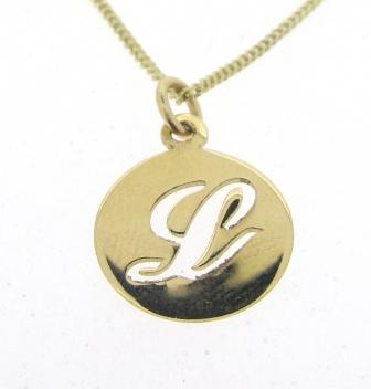 9Y Cut Out 'L' Initial Disc Pndt