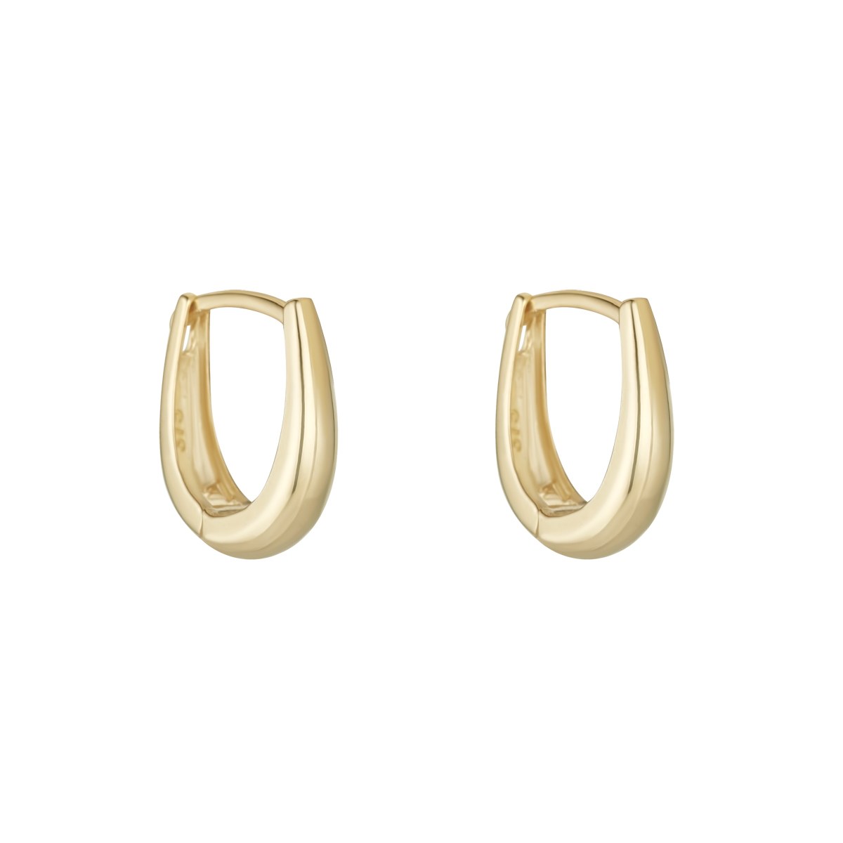 9ct Yellow Gold Huggie Earrings 12mm