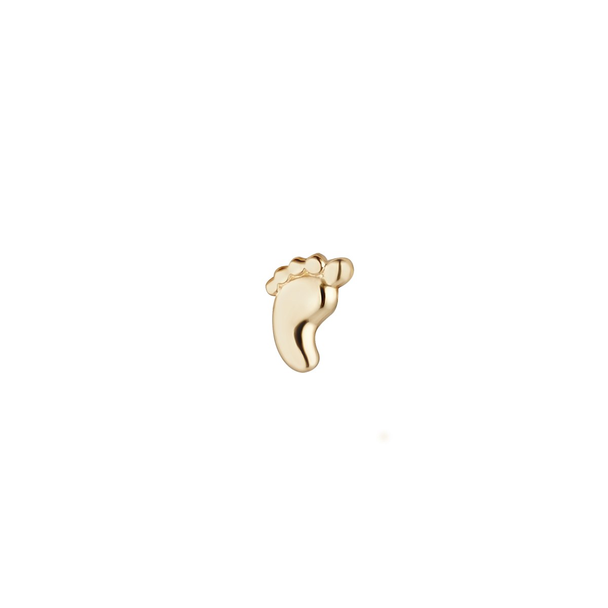 9ct Yellow Gold Baby Foot Stud Earring 6mm
