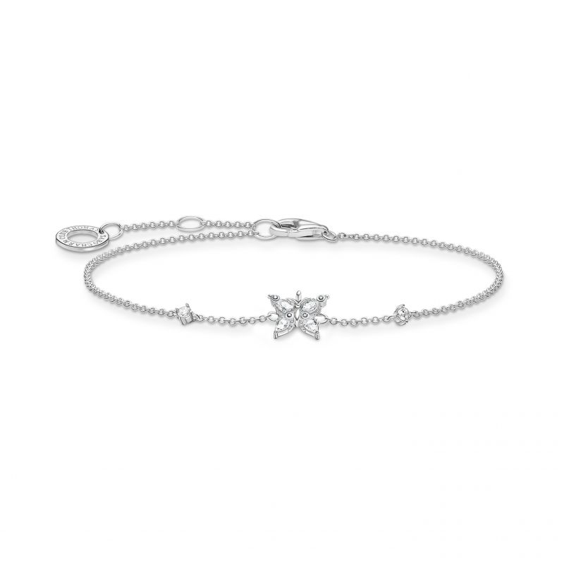 Thomas Sabo Sterling Silver Butterfly Bracelet with Cubic Zirconia