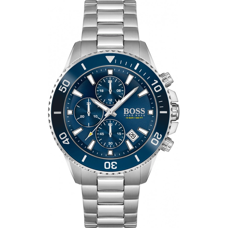 BOSS Mens Admiral Chronograph Blue 46mm Watch
