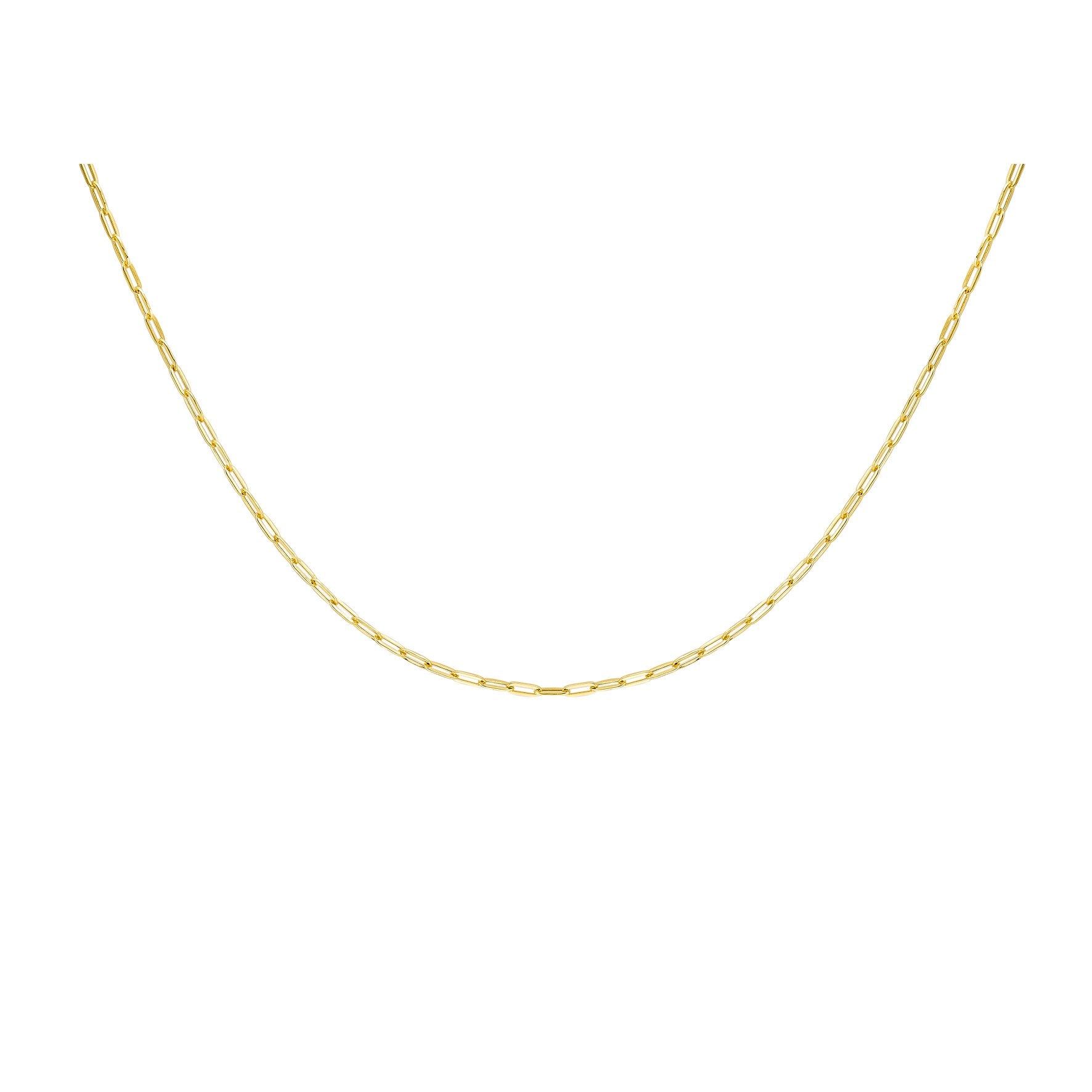 9ct Yellow Gold Small Paper Link Chain