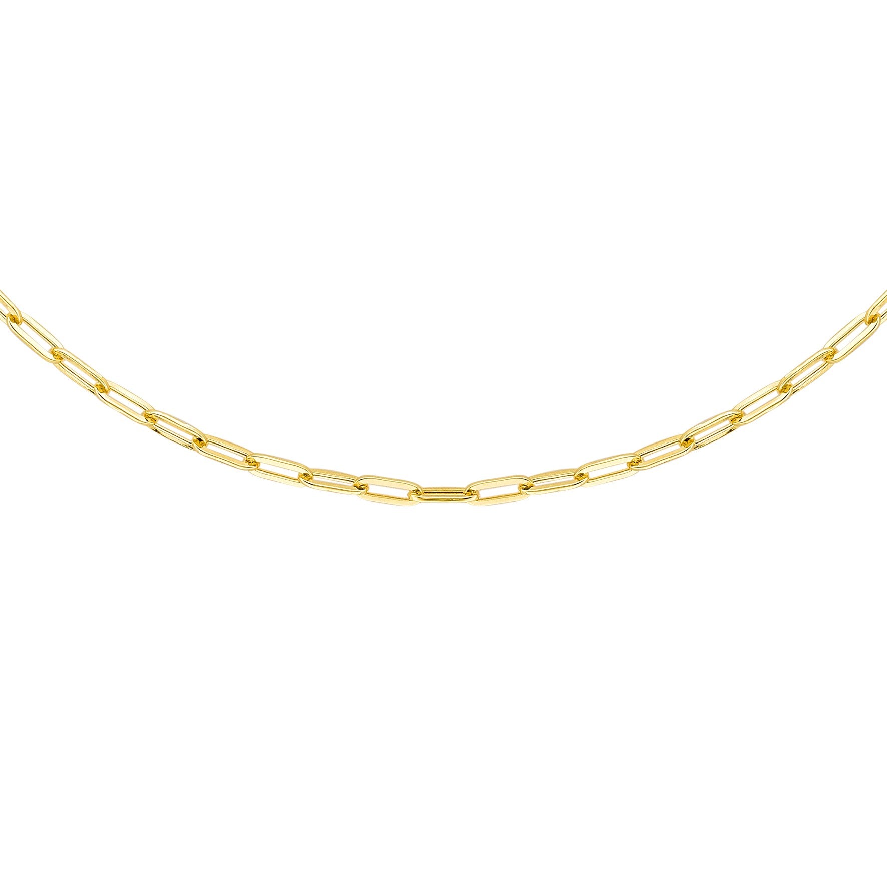 9ct Yellow Gold Small Paper Link Chain