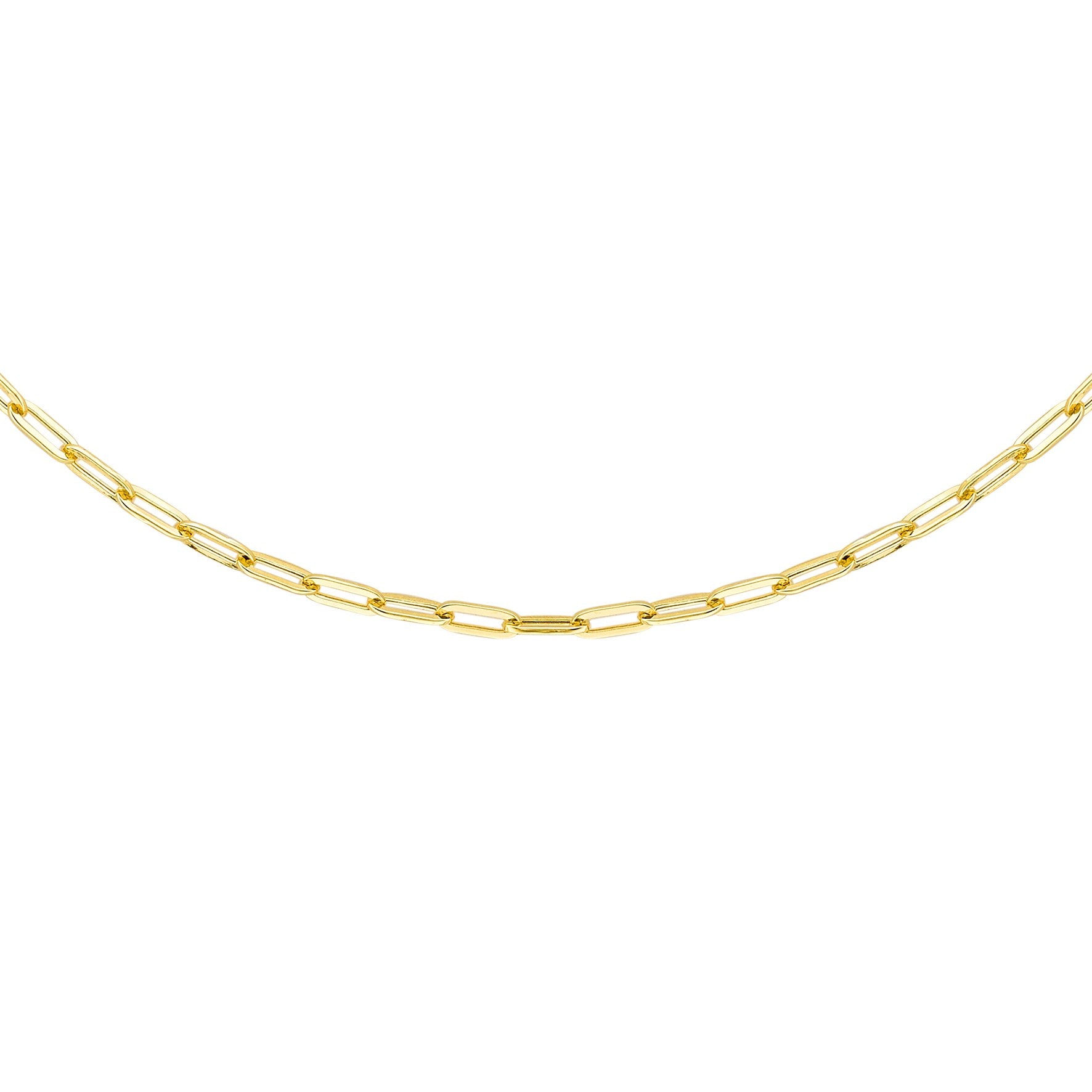 9ct Yellow Gold Small Paper Link Chain