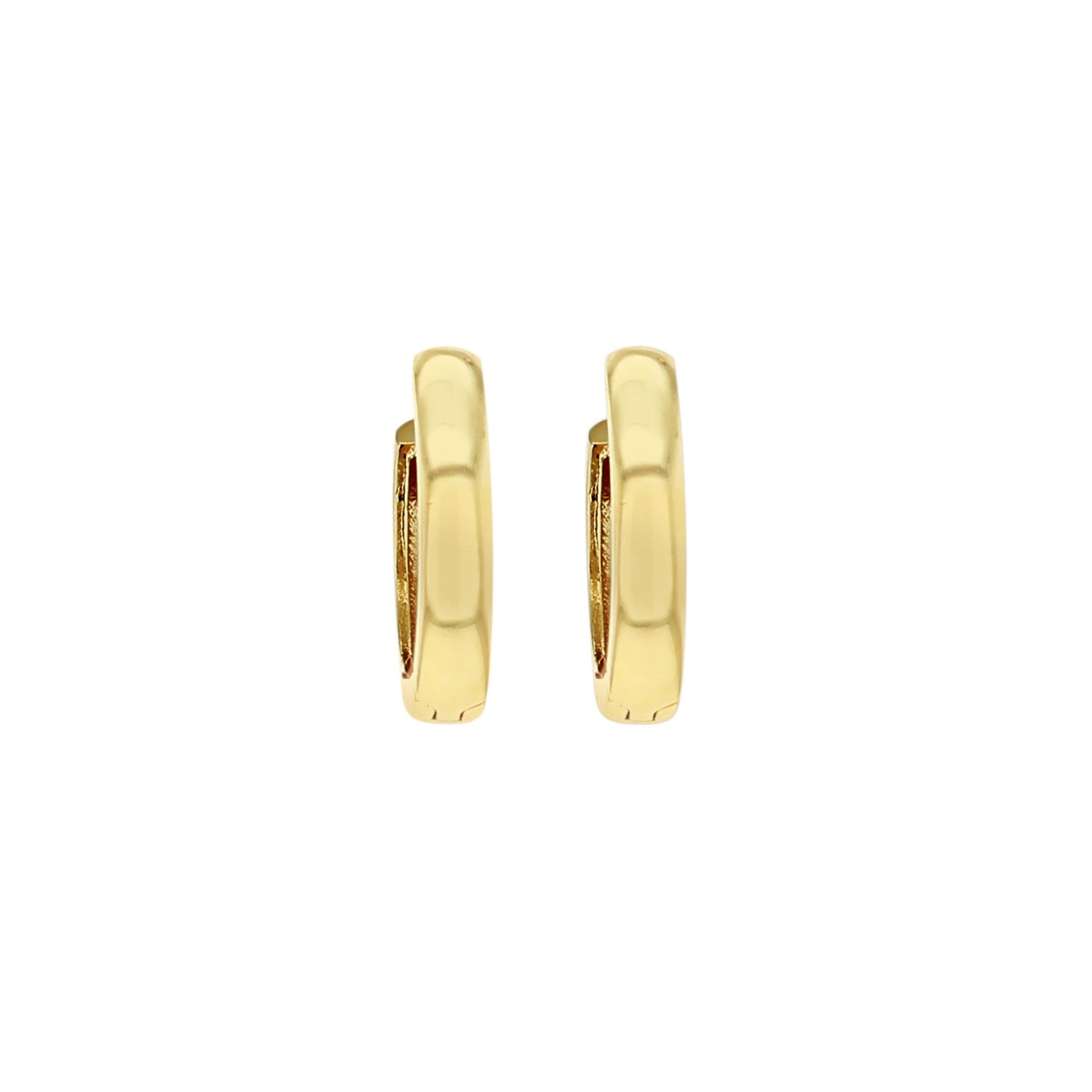 9ct Yellow Gold 8mm Hoop Earrings