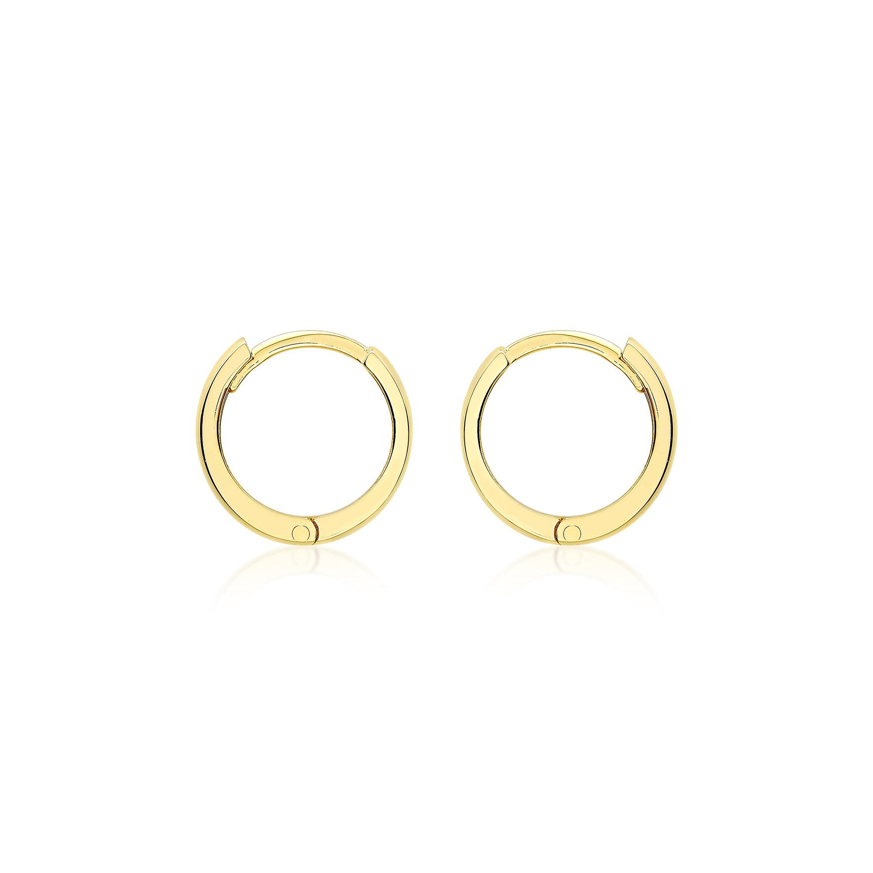 9ct Yellow Gold 8mm Hoop Earrings