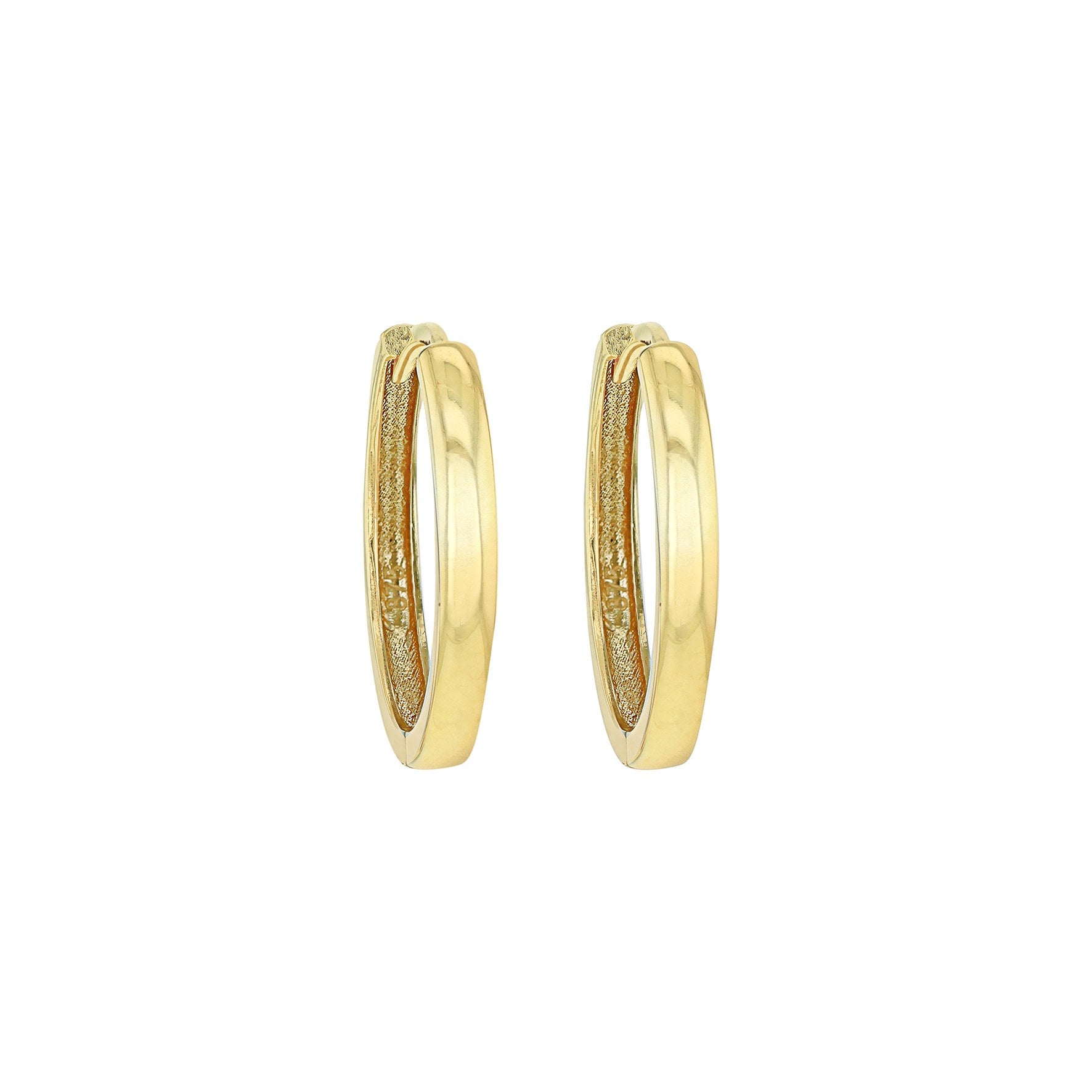 9ct Yellow Gold Hoop Earrings 17mm
