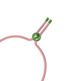 Swarovski Dulcis Bracelet - Pink Rope & Pink Crystal set in Green Jewellery Sets