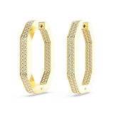 Swarovski Dextera Lge Octagon Hoop Ergs, RHS Earrings