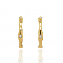 15mm 9ct Yellow Gold Twist Hoop Earrings