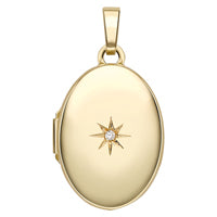 9Y Oval Dia. Locket Pndt 16-18"