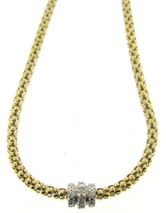 Chimento Melograno 18ct Yellow Gold Necklace 0.17ct