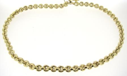 9ct Yellow Gold Chunky Bracket Chain Necklace