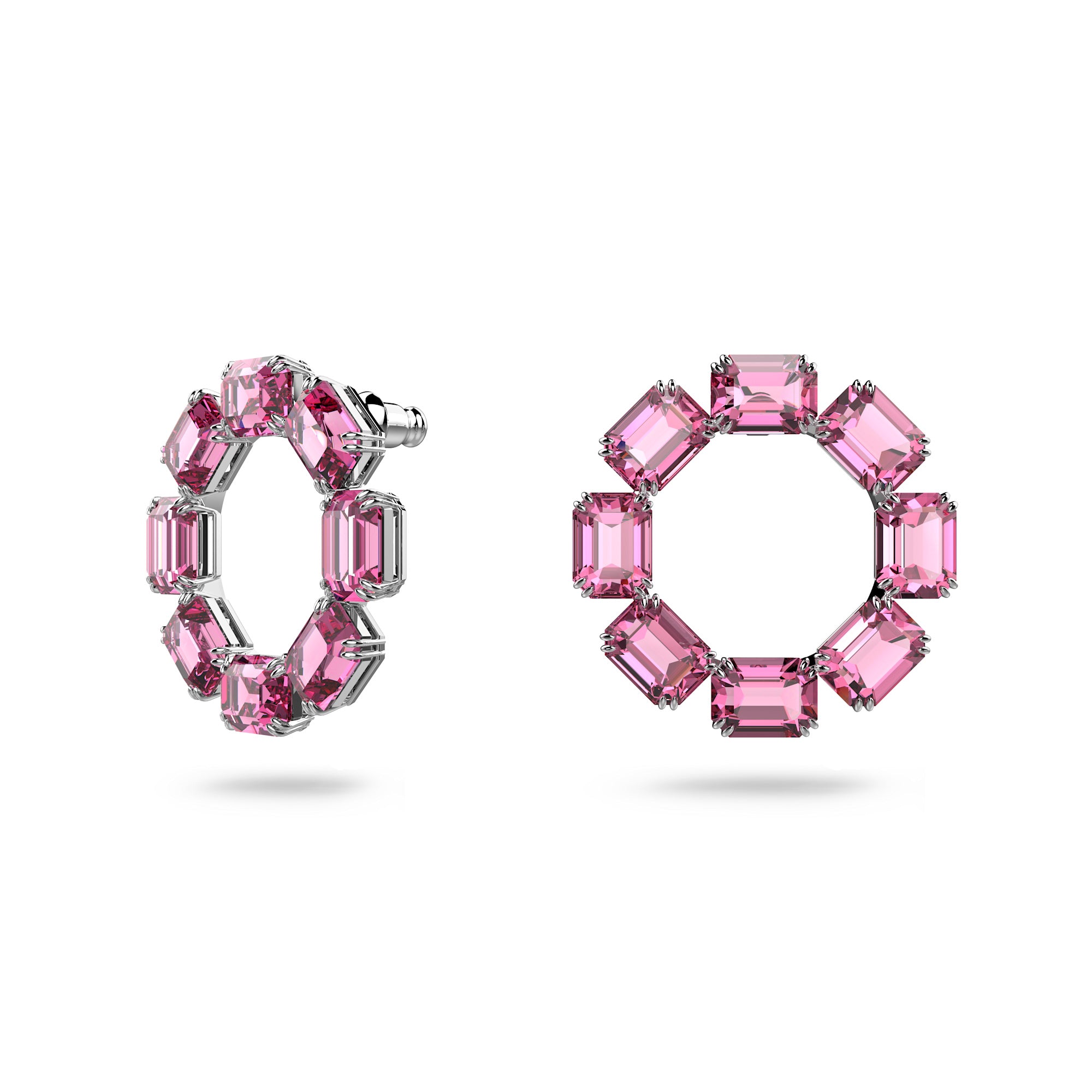 Swarovski Millenia Hoop Ergs Pink RHS Earrings
