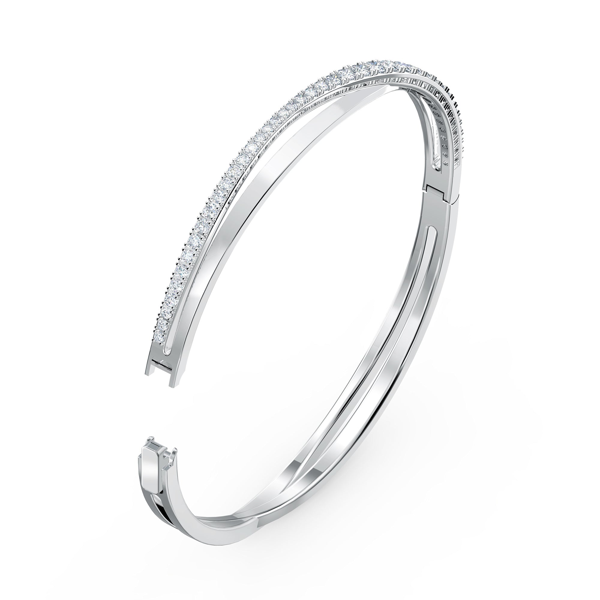 Hyperbola Bangle CRY/RHS- M