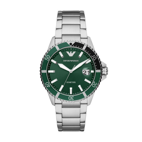Emporio Armani Ladies Gianni T-Bar MOP Watch