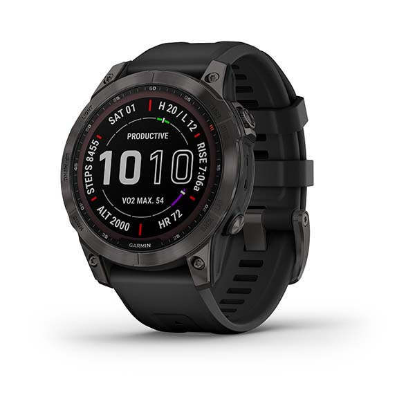 Garmin Fenix 7S Sapphire Solar Carbon Grey 42 mm watch Watch