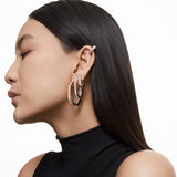 Swarovski Dextera Hoop Earrings,CRY/ROS-LGE