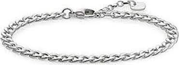 Thomas Sabo Sterling Silver Flat Curb Chain Bracelet