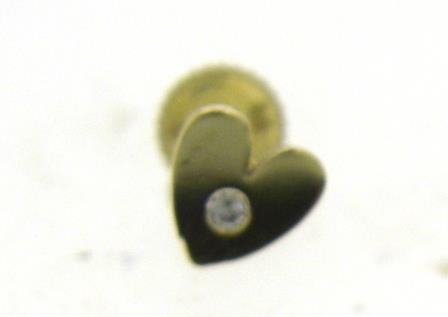 Single 9ct Yellow Gold Evil Eye Stud Earring