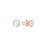 Swarovski Hexagonal Stud Earrings