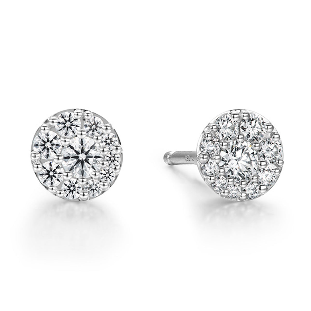 Hearts On Fire 18ct White Gold 0.34ct Tessa Diamond Circle Earrings