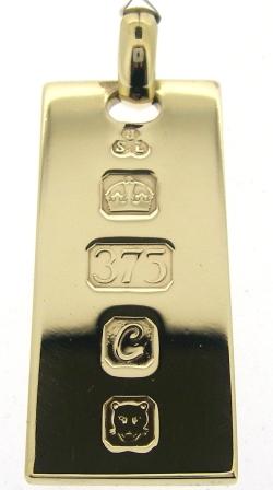 Vintage 9ct Yellow Gold Ingot