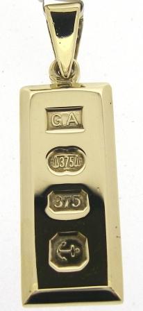 Vintage 9ct Yellow Gold Ingot