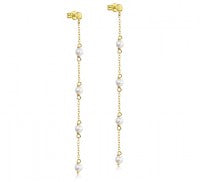 18ct Yellow Gold Pearl Drop Earrings