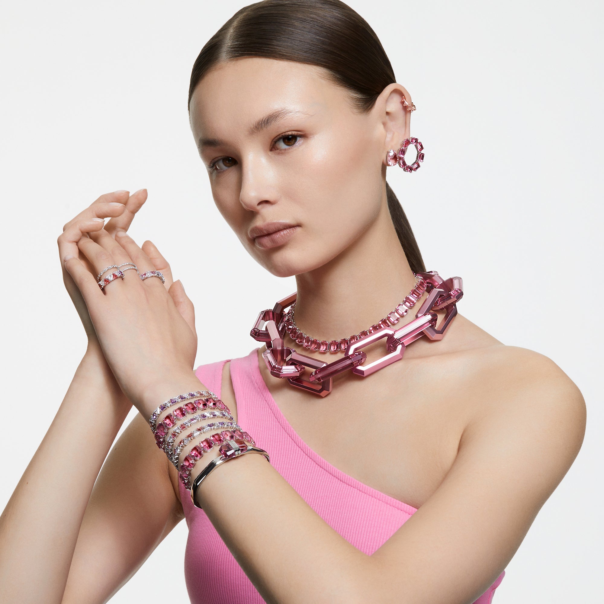 Swarovski Milena Bclt Pink, RHS-M Bracelet