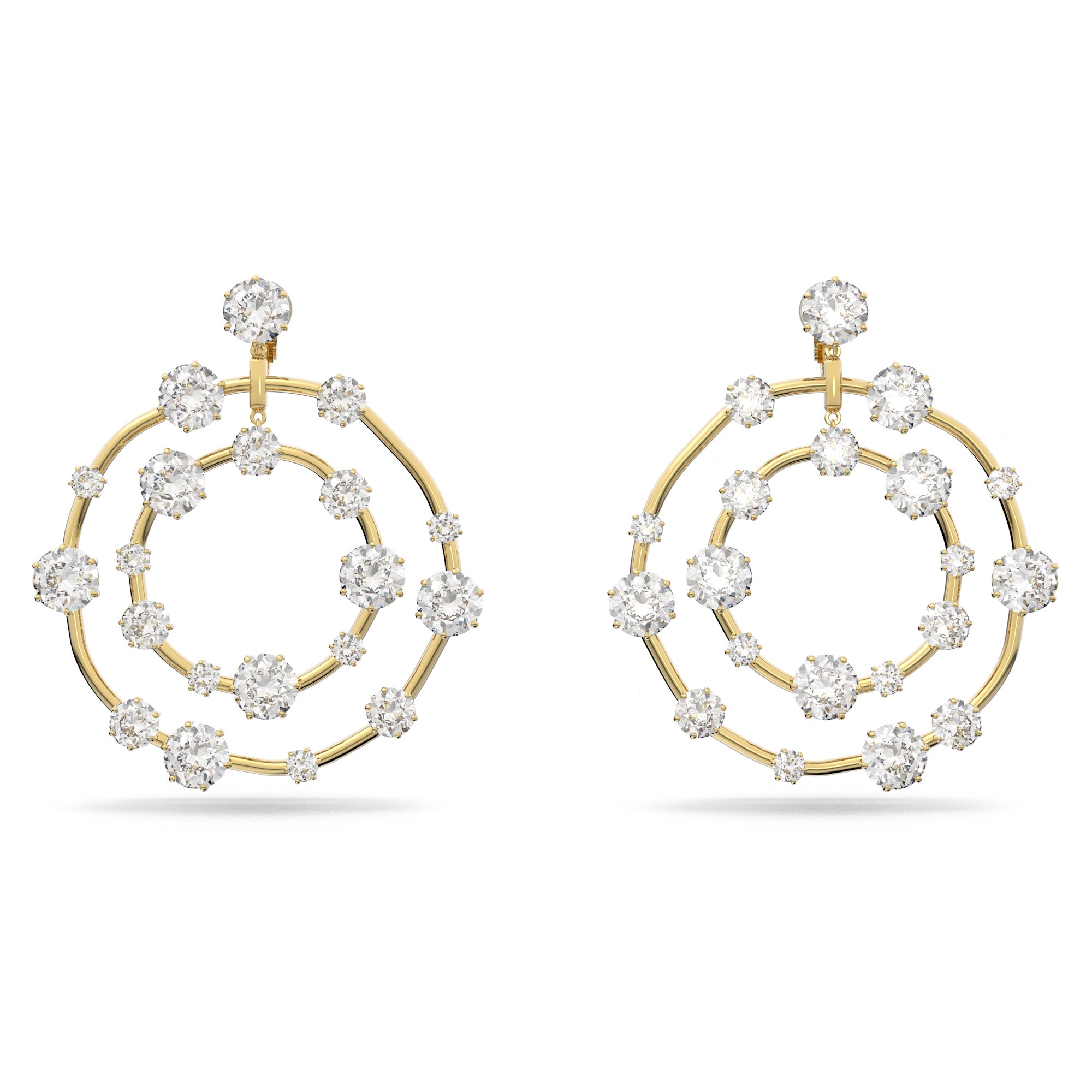 Swarovski Gold Plate Constella Clip-on Earrings