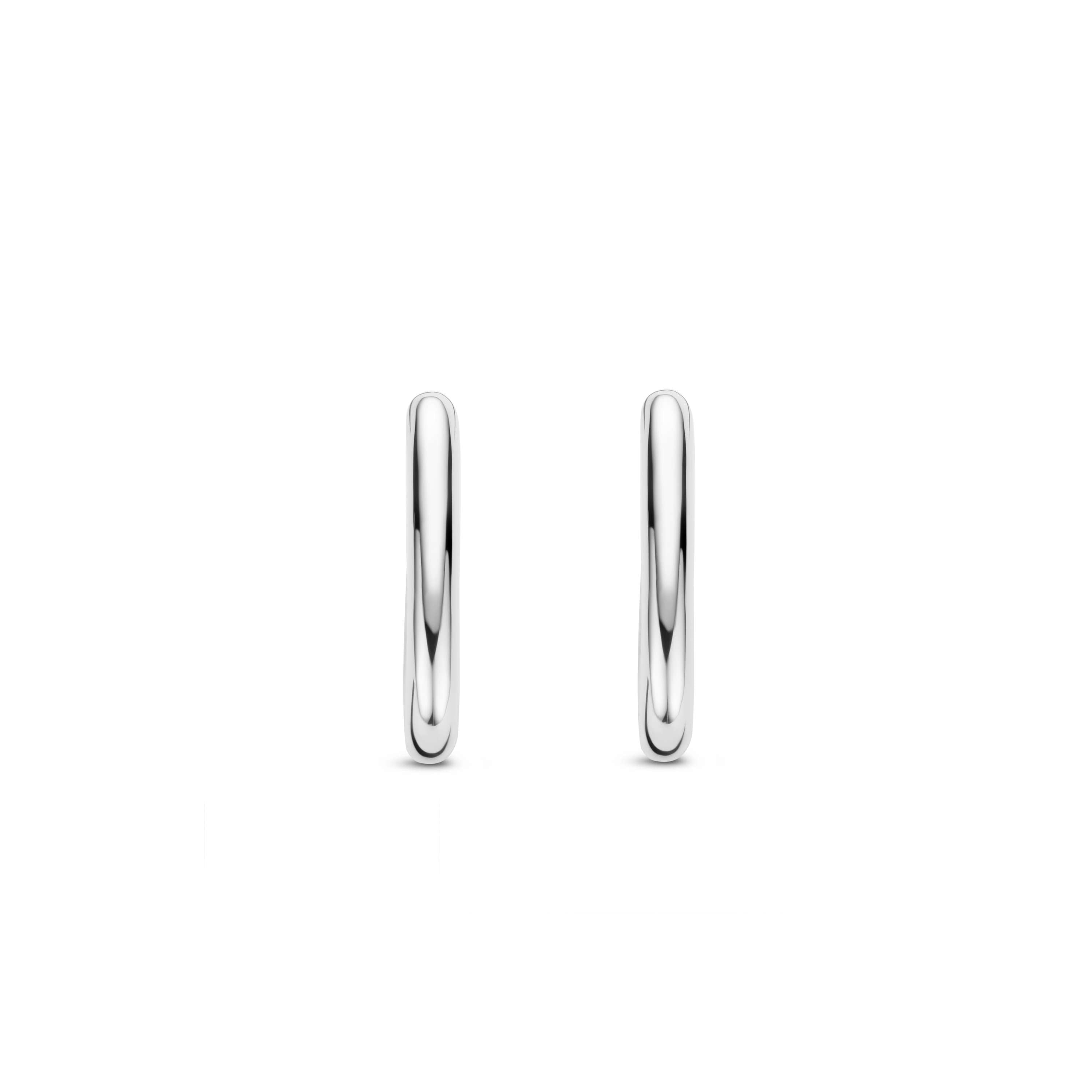 Ti Sento Sterling Silver Oval Hoop Earrings