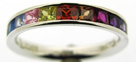 Thomas Sabo Sterling Silver Multicoloured Ring